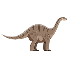 Vulcanodon Dinosaur Transparent Sticker